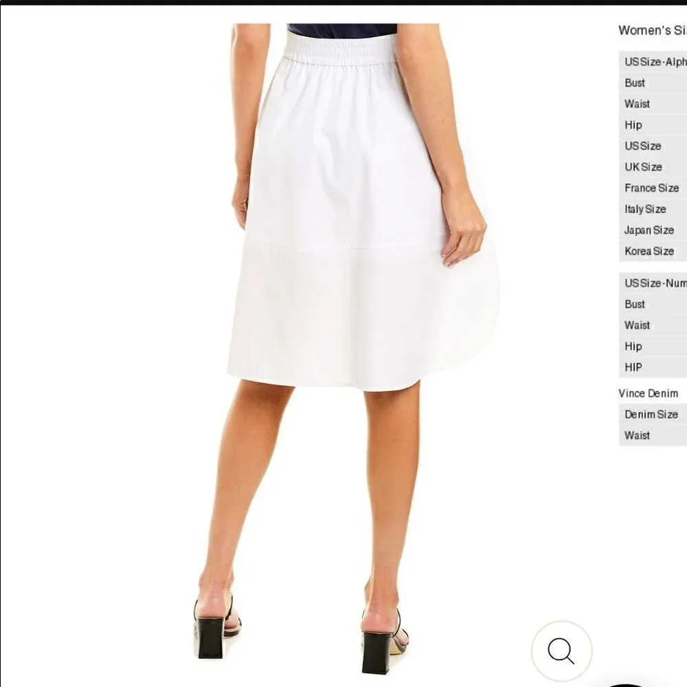 Vince Wide Hem A-Line Skirt